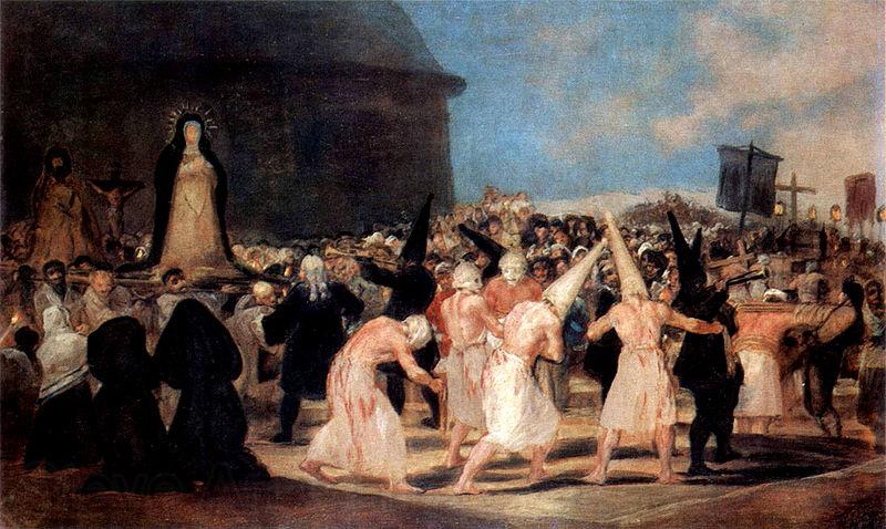 Francisco de Goya Geiblerprozession Spain oil painting art